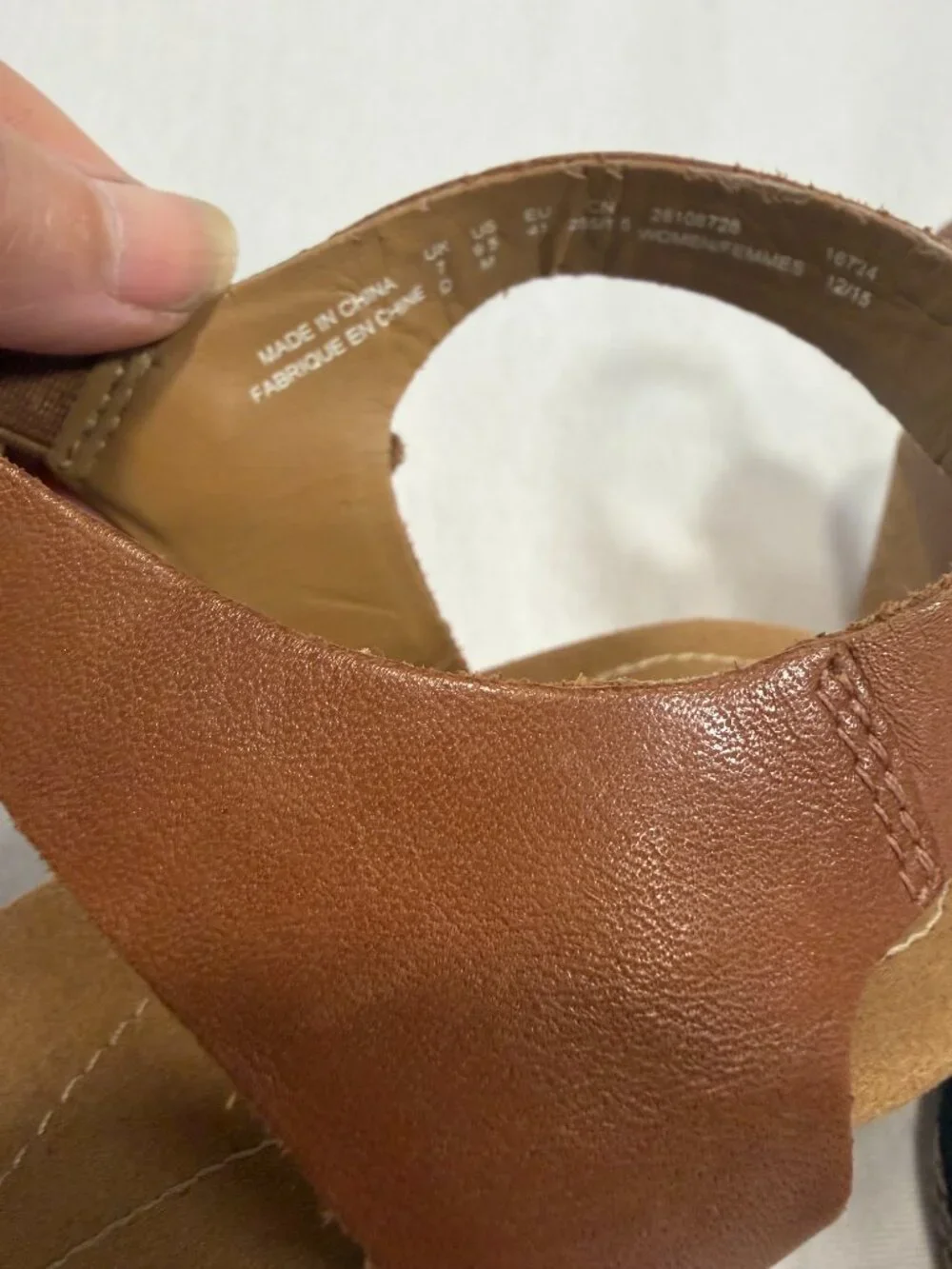 Clarks Collection Cushion Soft Ankle Strap Wedge Sandals – Women's Size 9.5M
